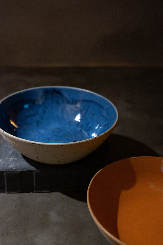 Stoneware Bowl, Matte Orange Glaze – 1 pc