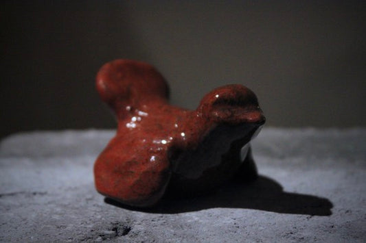Bird, Stoneware Decoration – Rust-Coloured Glaze
