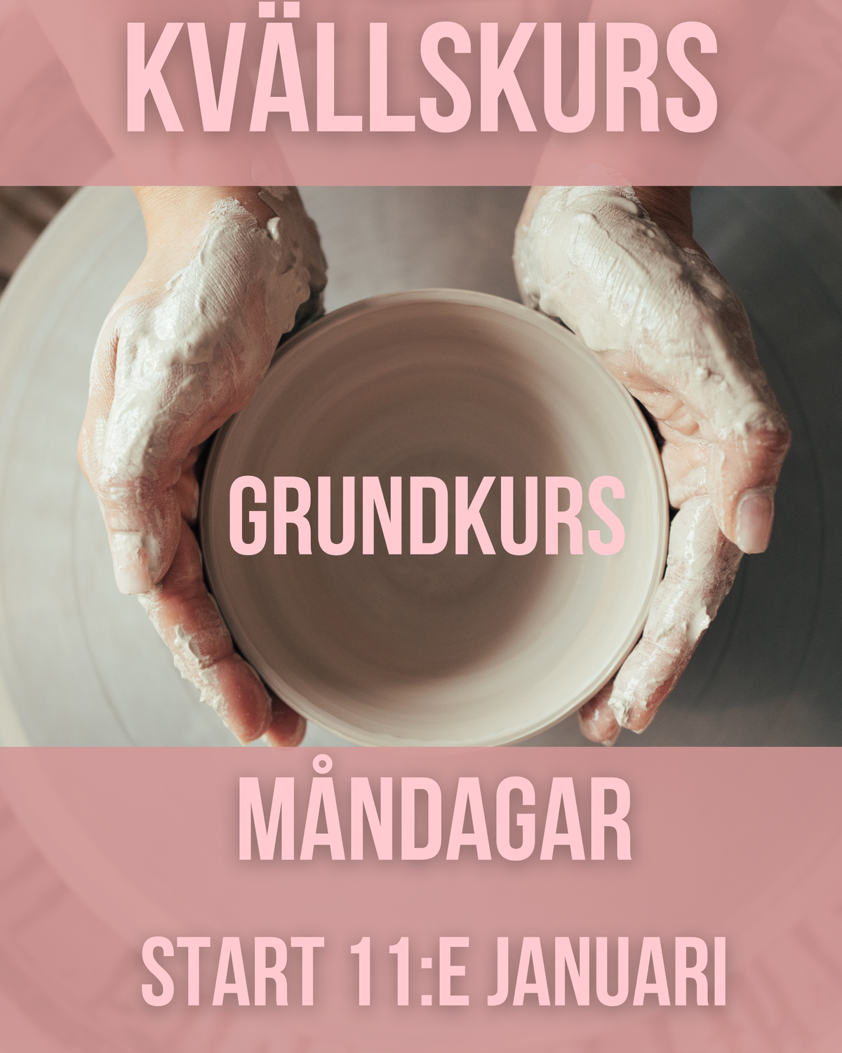 Kvällskurs Alla Nivåer - VT27 - Måndagar - 6 tillfällen - Start 11:e januari (uppehåll v.7)
