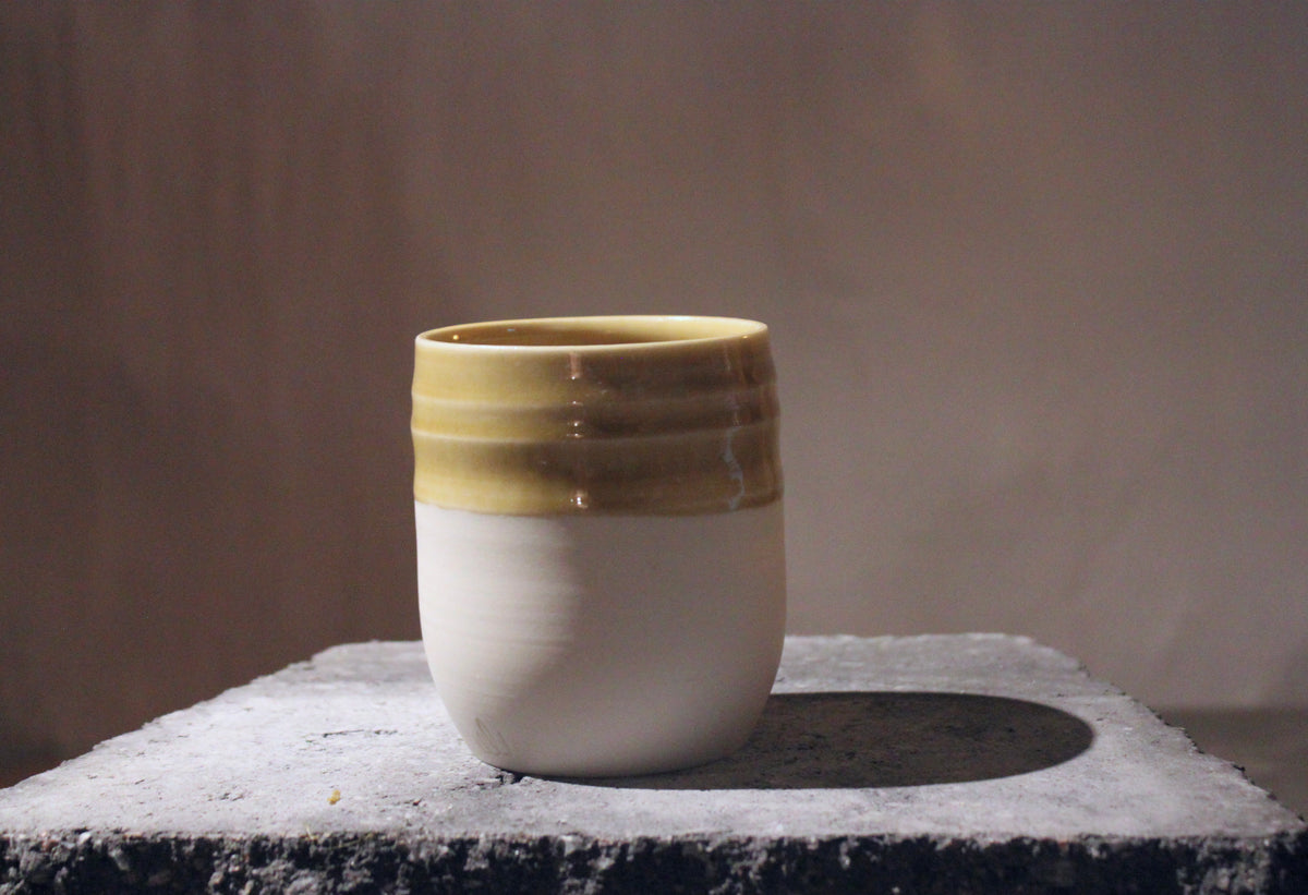 Porcelain Cup, Olive/Honey – 1 pc