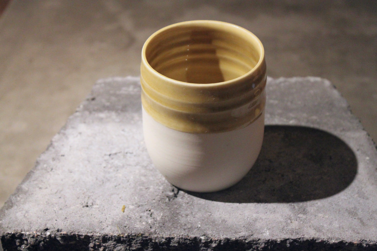 Porcelain Cup, Olive/Honey – 1 pc