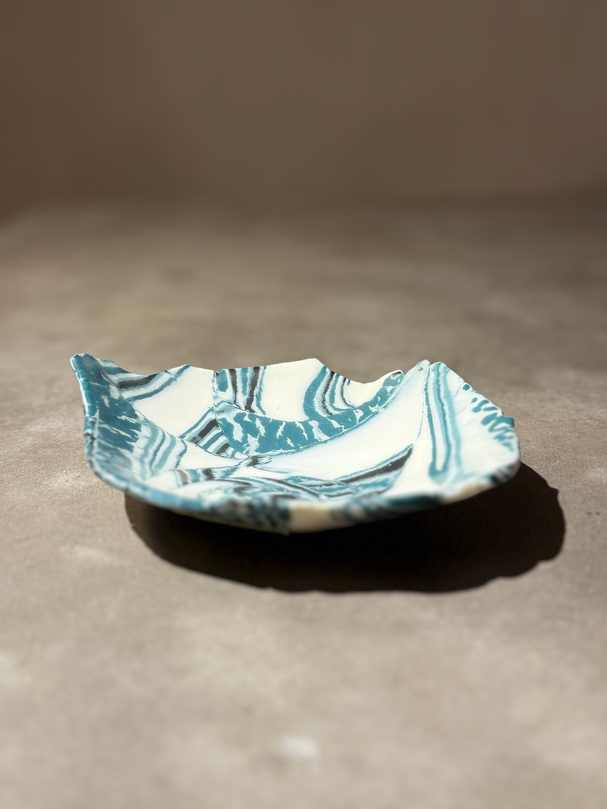 Porcelain Jewellery Dish, Nerikomi – Shell Pattern