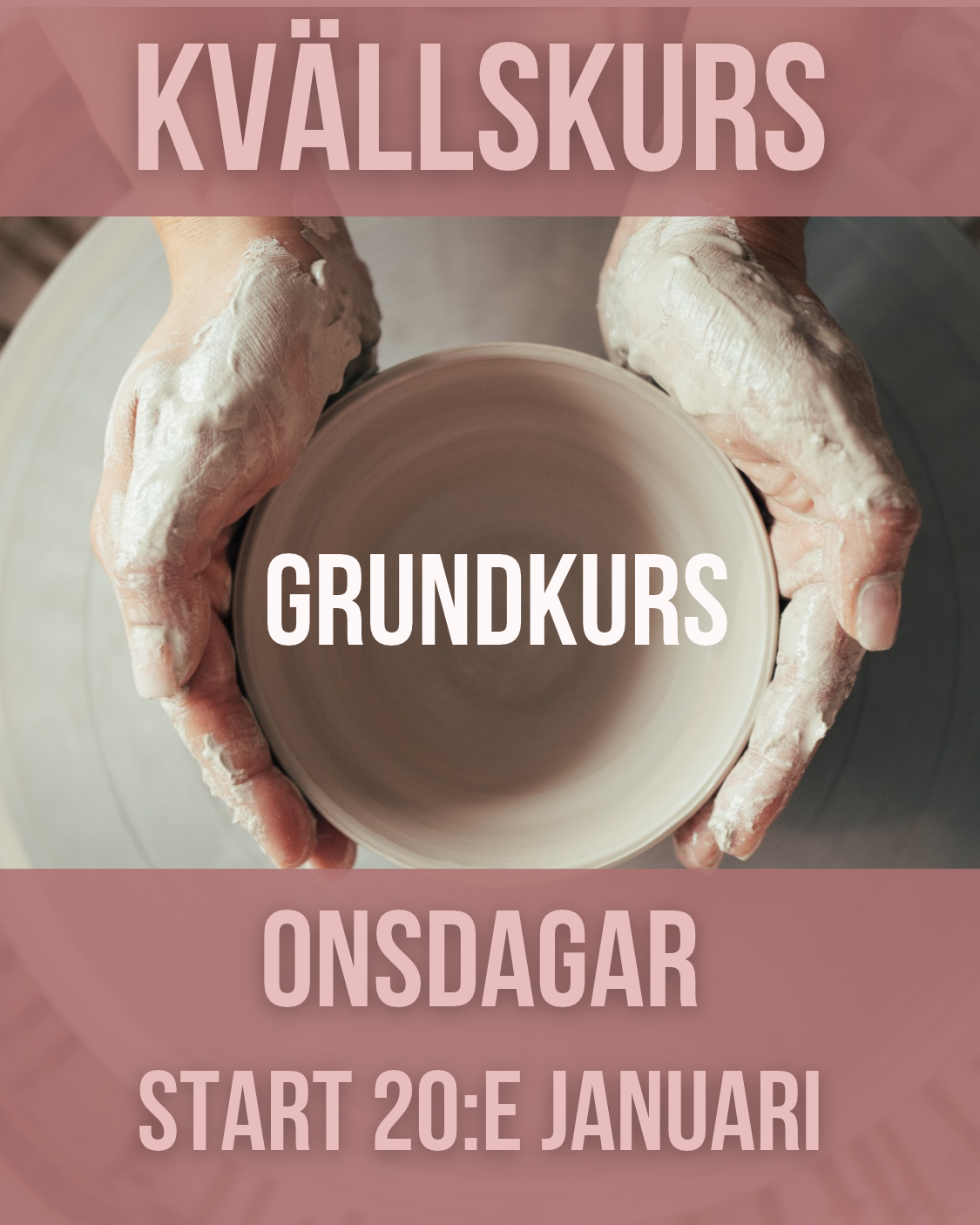 Kvällskurs - VT27 - Onsdagar - 7 tillfällen - Start 20:e januari (uppehåll v.9)