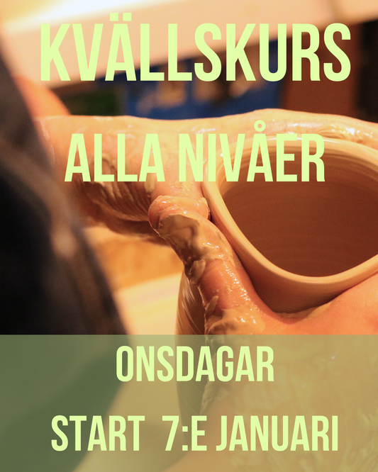 Kvällskurs Alla Nivåer - VT25 - Onsdagar - 6 tillfällen - Start 8:e Januari (uppehåll v.7)