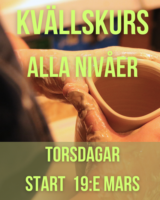 Kvällskurs - VT26 - Torsdagar - 7 tillfällen - Start 19:e Mars (uppehåll v.18)